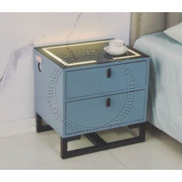 Smart Bedside Table (Multi Function) - Blue