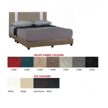 Bent Faux Leather Bed 02(Available in Velvet or Faux Leather)