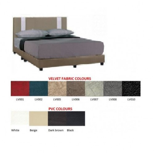 Bent Faux Leather Bed 02(Available in Velvet or Faux Leather)