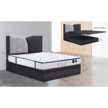 Fabric Storage Bed FAB1036 - (Available in 12 Colors)