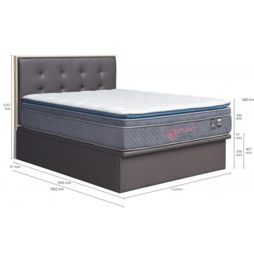Faux Leather Storage Bed LB1183