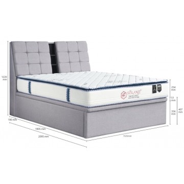 Faux Leather Storage Bed LB1184