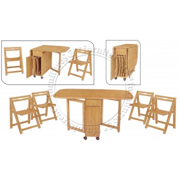 Compact Foldable Table Dining Table