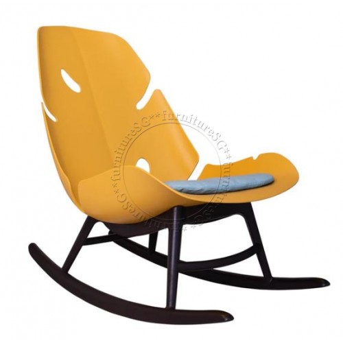 outdoor rocking chair yellow