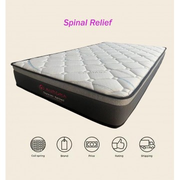 Aurora - Spinal Relief 10 inches Pocketed Spring Mattress with Coolmax