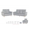 > Sofa - Faux Leather Sofa