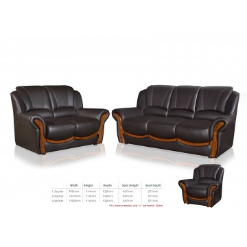 1/2/3 Seater Faux Leather Sofa Set SFL1307 (Available in 15 Colors)