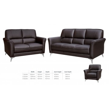 1/2/3 Seater Sofa Set SFL1315 (PVC/Half Leather/Pet Friendly Fabric)