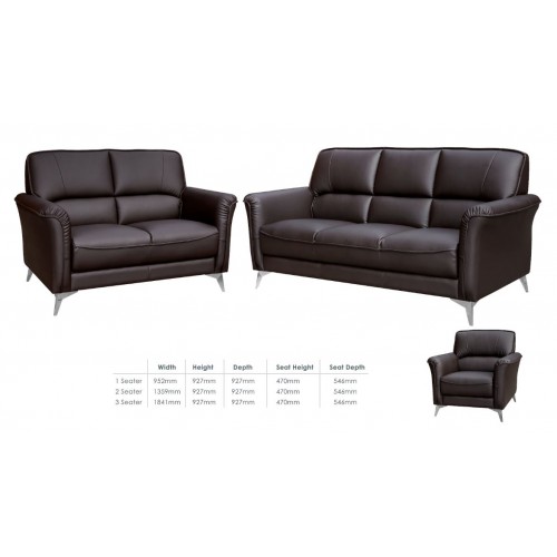 > Sofa - Half Leather Sofa