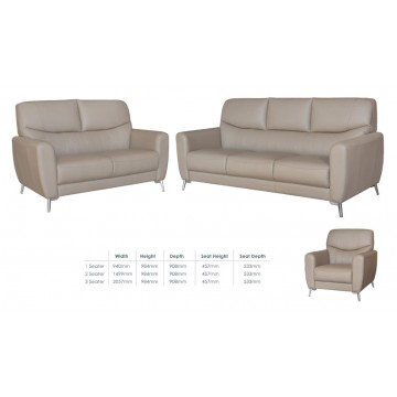 1/2/3 Seater Sofa Set SFL1316 (PVC/Half Leather/Pet Friendly Fabric)