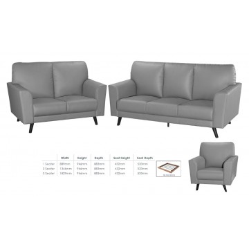 1/2/3 Seater Sofa Set SFL1318 (PVC/Pet Friendly Fabric)