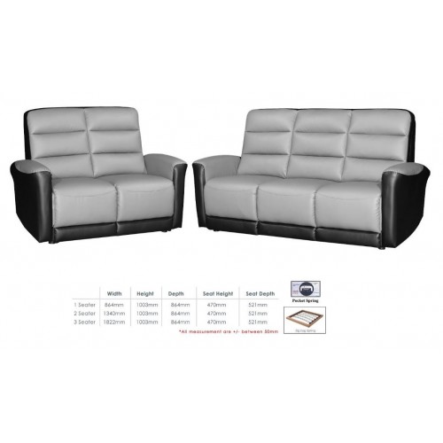 > Sofa - Faux Leather Sofa