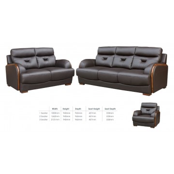 1/2/3 Seater Sofa Set SFL1323 (PVC/Half Leather/Pet Friendly)