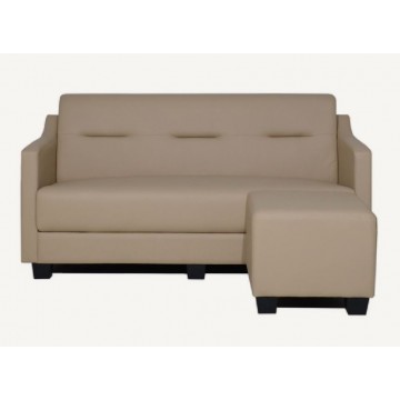 3 Seater Faux Leather Sofa + Stool SFL1328