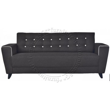 Perry Fabric Sofa (Black)