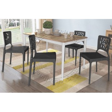Jenson Dining Table and Chairs set (Black)