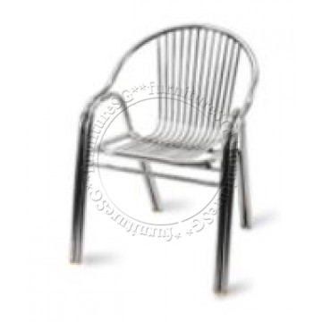 Aluminium Chair (Double Tube) Set of 2