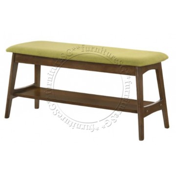 Bellini Fabric Cushion Dining Bench (Green)