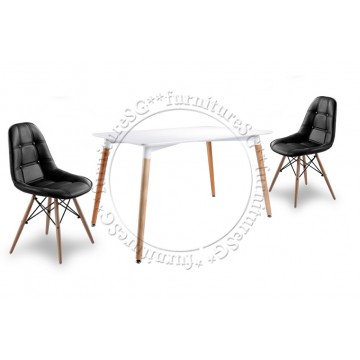 Dining Table Set DNT1233W ( Table + 4 Chairs)