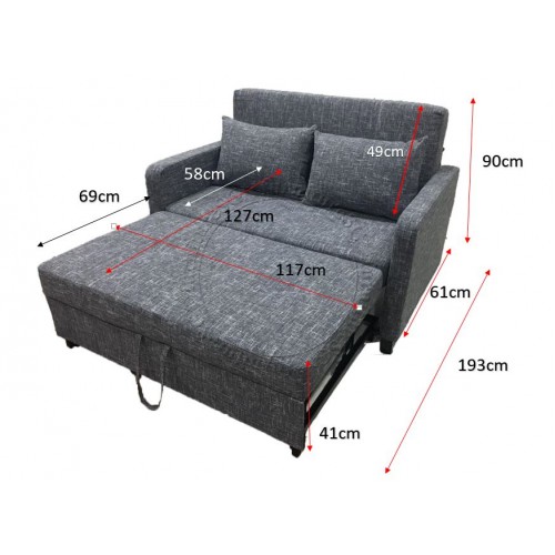 sofa bed topper double