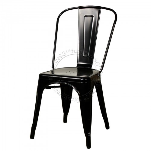 dining chairs black metal