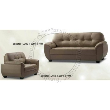 Riveria Sofa Set (Half Leather)