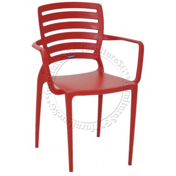 Tramontina - Sofia Armchair Horizontal Backrest (Red)