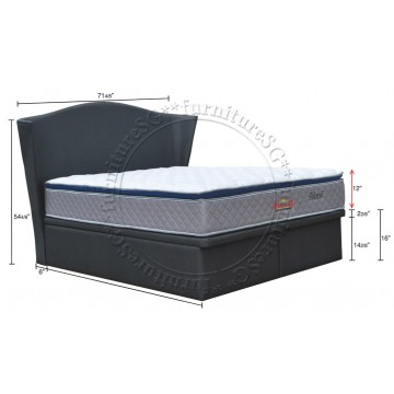 Faux Leather Storage Bed LB1158