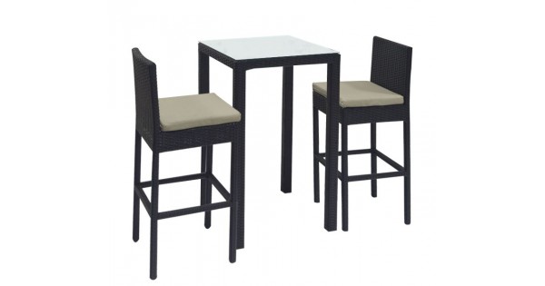 patio stools and table