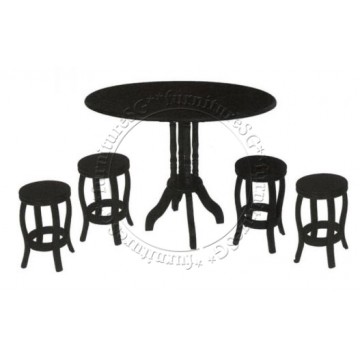 Moor Dining Table Set (Walnut)