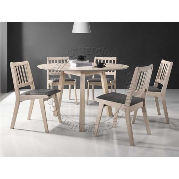 Summer Dining Set Table + 6 Chairs(Discon-WT）