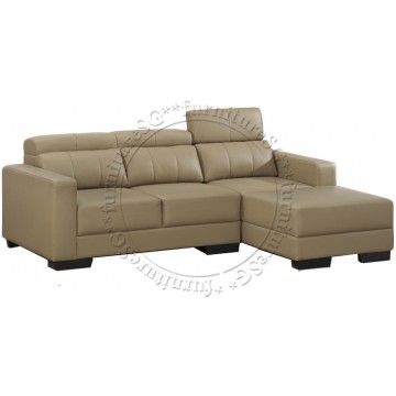 Southwest L-Shape Sofa Set (Half Leather)