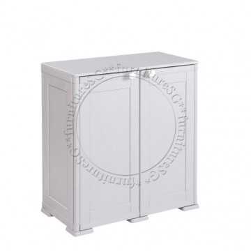 Tontarelli - Simplex Low Cabinet - 2 Compartments Grey