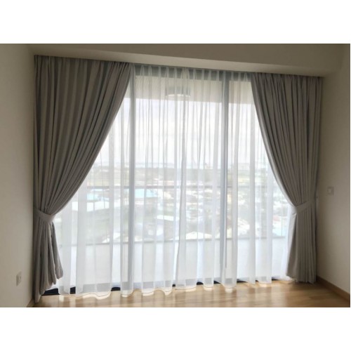 Day and Night Curtains Package (100% Blackout Layer)