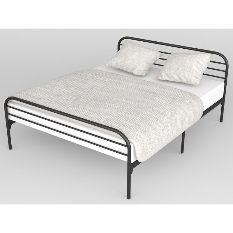 Claire Metal Bed Black (Queen Size)