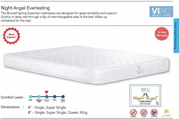 Customised Viro Night Angel Everlasting Spring Mattress