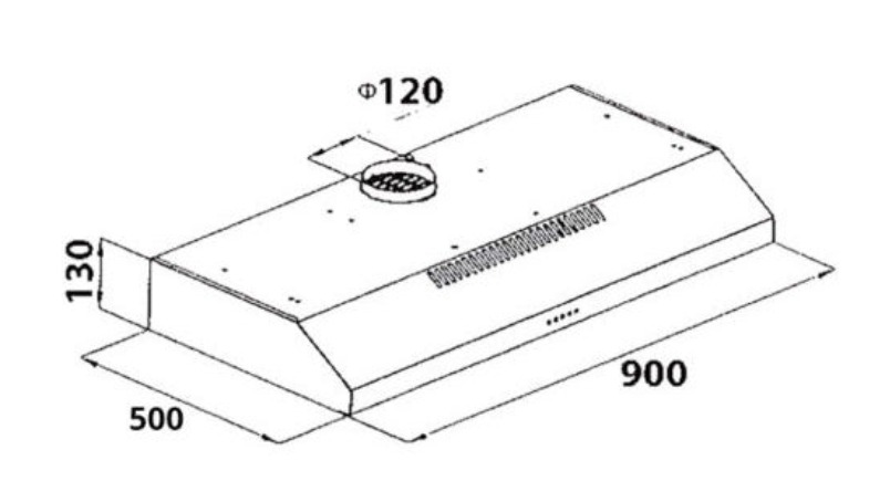 TECNO 90cm Slim Line Cooker Hood (KA-298 SS/ BK)