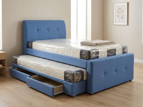 bed with pullout
