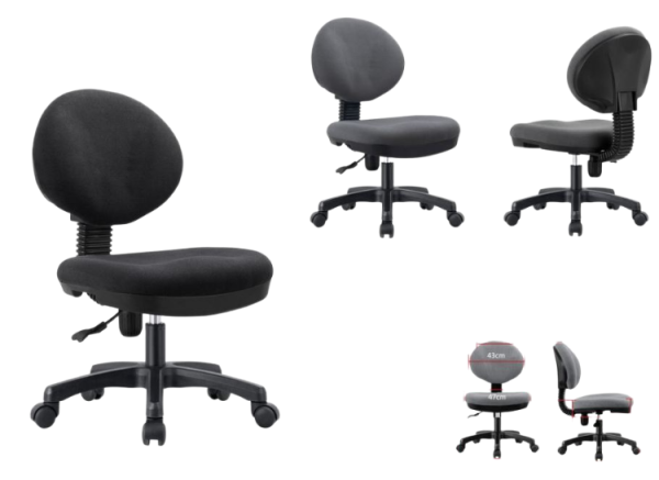 Typist Office Chair OC1196 (Black Or Grey)