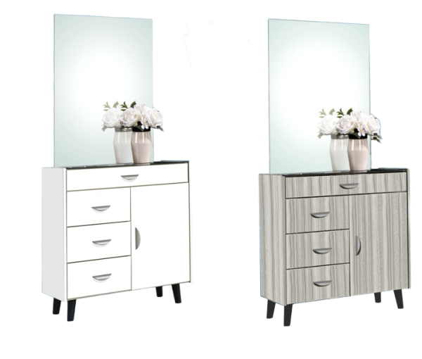 Dressing Table DST1258A *Free Stool* - Available in 6 colors