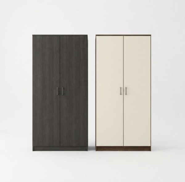 Cambry 2-Door Wardrobe B (Available in 2 Colors)
