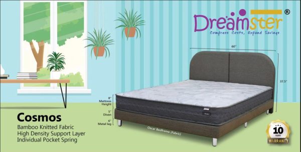 Dreamster Cosmos 8" Pocketed Spring Mattress