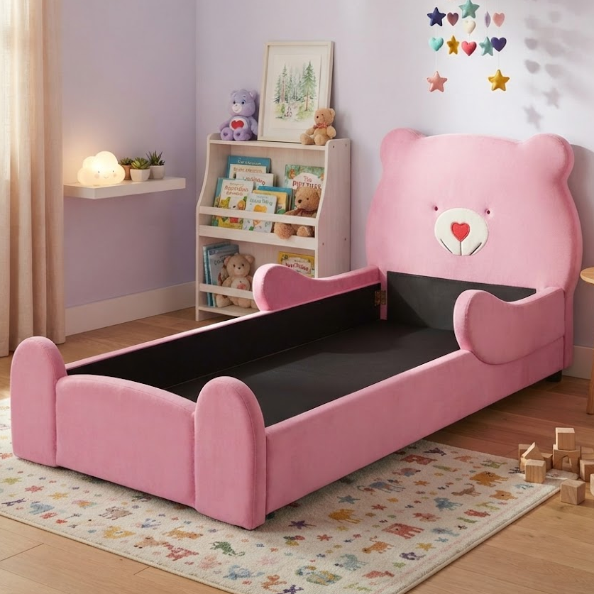 pink-bear-bed