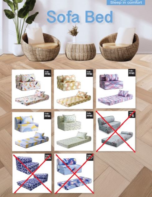 Viro Sofa Bed (Free Pillow) 25% OFF COUPON CODE : MAXBED25