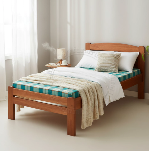 wooden-bed-mattress-set