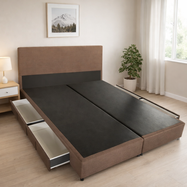 BD1001 Bed with Drawers (Queen/King)