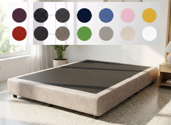 Amari Fabric or PVC Divan Base Only (6“ Divan 2" Legs)