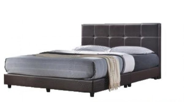 Bent Faux Leather Bed 01(Available in Velvet or Faux Leather)