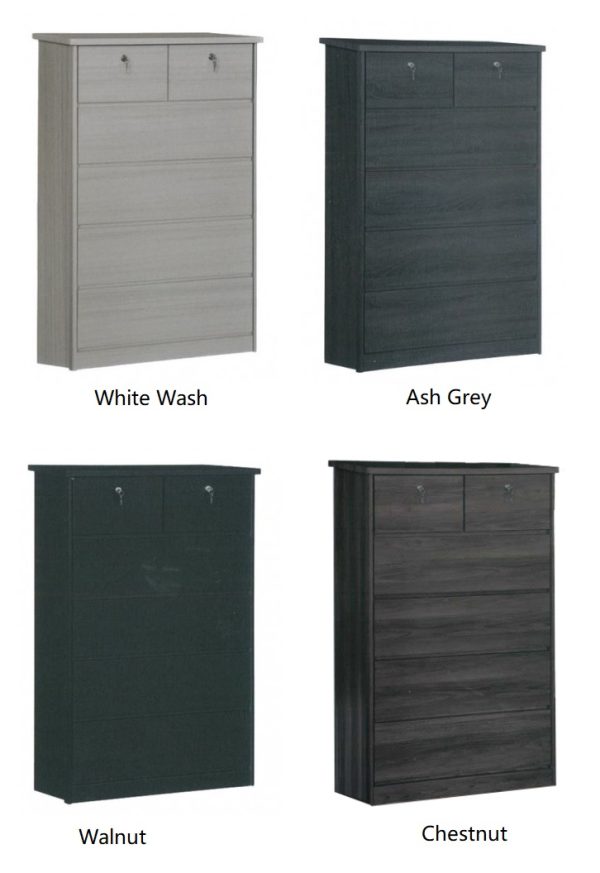Chest of Drawers COD1334 (Solid Plywood) - Available in 4 Colors