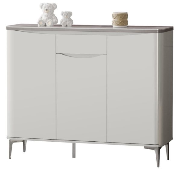 Shoe cabinet SC1665B (Gloss Sintered Stone Top)